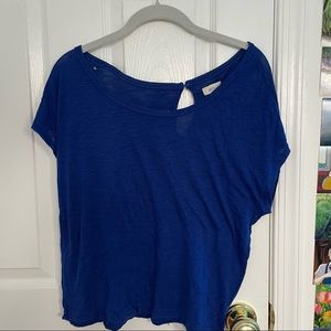 Aerie blue Loose Fitting Lounge Short Sleeve Top